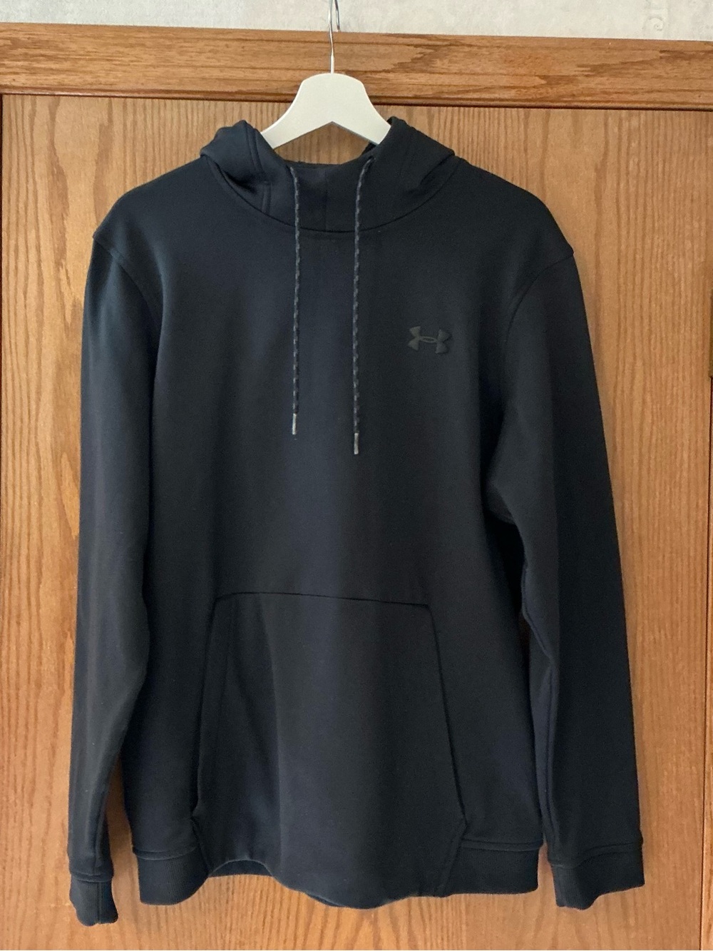 Under Armour Black Women's Pullover Hoodie with Subtle Black Logo